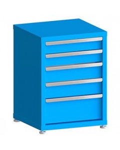 100# Capacity Drawer Cabinet, 4",4",5",5",8" drawers, 30" H x 22" W x 21" D