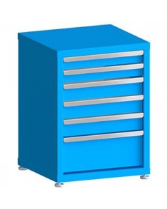 100# Capacity Drawer Cabinet, 3",3",4",4",4",8" drawers, 30" H x 22" W x 21" D