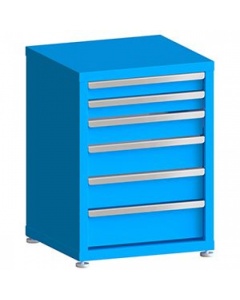 100# Capacity Drawer Cabinet, 3",3",4",5",5",6" drawers, 30" H x 22" W x 21" D