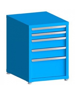 100# Capacity Drawer Cabinet, 3",3",5",5",10" drawers, 30" H x 22" W x 28" D