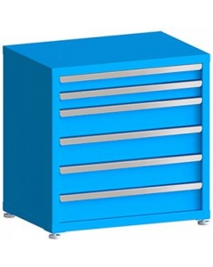 100# Capacity Drawer Cabinet, 3",3",5",5",5",5" drawers, 30" H x 30" W x 21" D