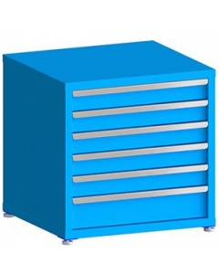 100# Capacity Drawer Cabinet, 4",4",4",4",4",6" drawers, 30" H x 30" W x 28" D