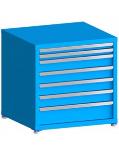 100# Capacity Drawer Cabinet, 2",2",4",4",4",4",6" drawers, 30" H x 30" W x 28" D