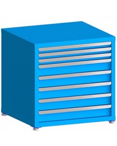 100# Capacity Drawer Cabinet, 2",2",2",4",4",4",4",4" drawers, 30" H x 30" W x 28" D
