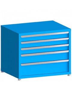100# Capacity Drawer Cabinet, 4",4",4",6",8" drawers, 30" H x 36" W x 21" D