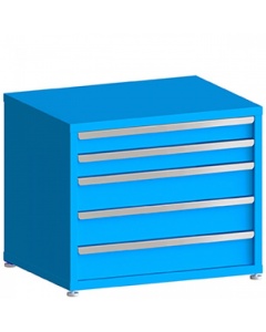 100# Capacity Drawer Cabinet, 4",4",6",6",6" drawers, 30" H x 36" W x 21" D