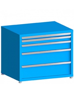 100# Capacity Drawer Cabinet, 2",3",5",8",8" drawers, 30" H x 36" W x 21" D