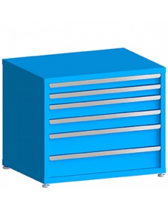 100# Capacity Drawer Cabinet, 3",3",4",4",6",6" drawers, 30" H x 36" W x 21" D