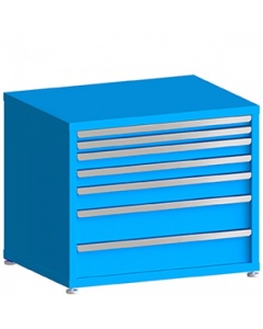 100# Capacity Drawer Cabinet, 2",2",3",3",4",6",6" drawers, 30" H x 36" W x 21" D