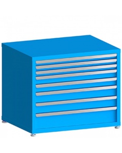 100# Capacity Drawer Cabinet, 2",2",2",3",3",4",4",6" drawers, 30" H x 36" W x 21" D