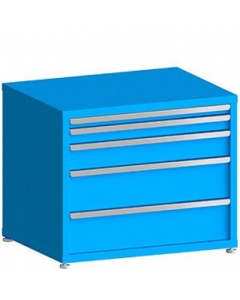 100# Capacity Drawer Cabinet, 2",3",5",8",8" drawers, 30" H x 36" W x 28" D