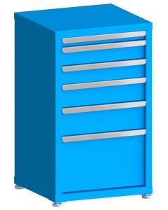 100# Capacity Drawer Cabinet, 2",4",4",5",6",12" drawers, 37" H x 22" W x 21" D