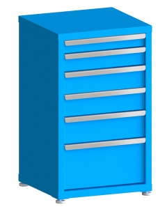 100# Capacity Drawer Cabinet, 3",4",5",5",6",10" drawers, 37" H x 22" W x 21" D