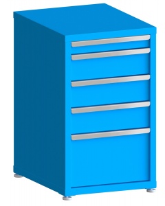 100# Capacity Drawer Cabinet, 3",6",6",6",12" drawers, 37" H x 22" W x 28" D