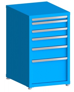100# Capacity Drawer Cabinet, 2",4",4",5",6",12" drawers, 37" H x 22" W x 28" D