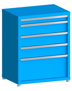 200# Capacity Drawer Cabinet, 3",6",6",6",12" drawers, 37" H x 30" W x 21" D