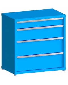 200# Capacity Drawer Cabinet, 5",8",10",10" drawers, 37" H x 36" W x 21" D
