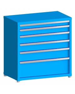 200# Capacity Drawer Cabinet, 3",4",5",5",6",10" drawers, 37" H x 36" W x 21" D