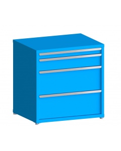 200# Capacity Drawer Cabinet, 3",6",12",12" drawers, 37" H x 36" W x 28" D
