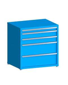 200# Capacity Drawer Cabinet, 3",5",5",10",10" drawers, 37" H x 36" W x 28" D