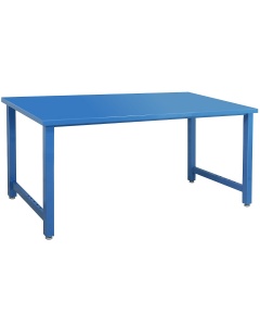 Kennedy Series Workbench with 14-gauge Painted Steel Top - Square Cut Front Edge