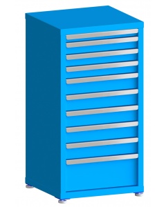 100# Capacity Drawer Cabinet, 2",3",3",3",4",4",4",4",4",8" drawers, 43" H x 22" W x 21" D
