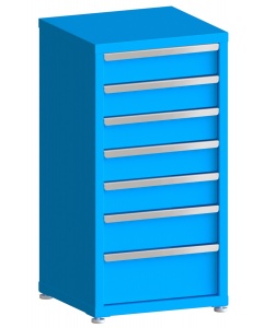 200# Capacity Drawer Cabinet, 5",5",5",5",5",6",8" drawers, 43" H x 22" W x 21" D
