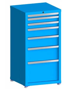 100# Capacity Drawer Cabinet, 2",3",3",5",6",8",12" drawers, 43" H x 22" W x 21" D