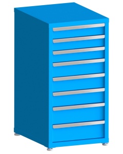 100# Capacity Drawer Cabinet, 4",4",5",8",8",10" drawers, 43" H x 22" W x 28" D
