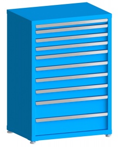 100# Capacity Drawer Cabinet, 2",3",3",3",4",4",4",4",6",6" drawers, 43" H x 30" W x 21" D