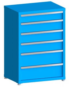 200# Capacity Drawer Cabinet, 5",6",6",6",8",8" drawers, 43" H x 30" W x 21" D