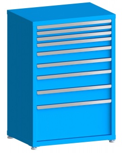 100# Capacity Drawer Cabinet, 2",2",2",3",4",4",5",5",12" drawers, 43" H x 30" W x 21" D