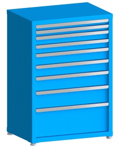 100# Capacity Drawer Cabinet, 2",2",3",3",4",4",5",6",10" drawers, 43" H x 30" W x 21" D