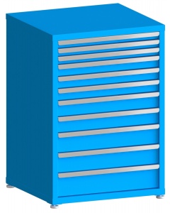 100# Capacity Drawer Cabinet, 2",2",2",3",3",3",4",4",5",5",6" drawers, 43" H x 30" W x 28" D