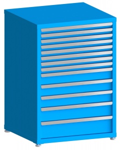 100# Capacity Drawer Cabinet, 2",2",2",2",2",2",2",2",4",4",4",5",6" drawers, 43" H x 30" W x 28" D