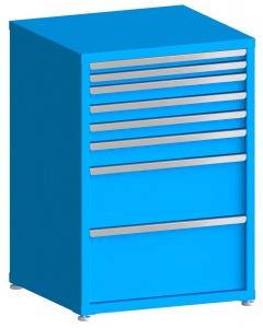 100# Capacity Drawer Cabinet, 2",2",3",3",3",4",10",12" drawers, 43" H x 30" W x 28" D