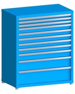100# Capacity Drawer Cabinet, 2",2",2",3",3",3",3",3",4",6",8" drawers, 43" H x 36" W x 21" D