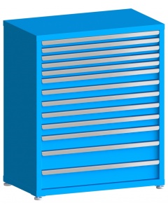 100# Capacity Drawer Cabinet, 2",2",2",2",2",3",3",3",3",3",4",5",5" drawers, 43" H x 36" W x 21" D