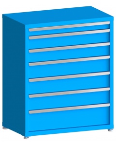 100# Capacity Drawer Cabinet, 3",5",5",6",6",6",8" drawers, 43" H x 36" W x 21" D