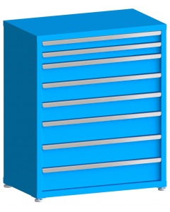 100# Capacity Drawer Cabinet, 3",3",5",5",5",6",6",6" drawers, 43" H x 36" W x 21" D