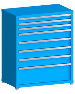 100# Capacity Drawer Cabinet, 3",3",3",5",5",5",5",10" drawers, 43" H x 36" W x 21" D