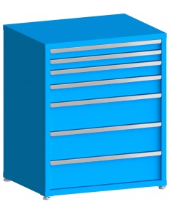 100# Capacity Drawer Cabinet, 3",3",4",5",8",8",8" drawers, 43" H x 36" W x 28" D