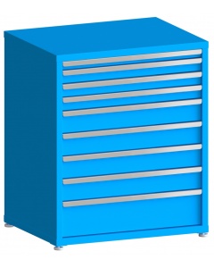 100# Capacity Drawer Cabinet, 2",3",3",3",5",5",5",5",8" drawers, 43" H x 36" W x 28" D