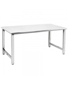 Kennedy Series Workbench, Electropolished Stainless Steel Frame and Top - Radiused Front Edge.
