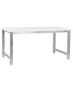 Kennedy Series Workbench, Stainless Steel Frame with LisStat™ ESD Static Control Laminate - Round Front Edge