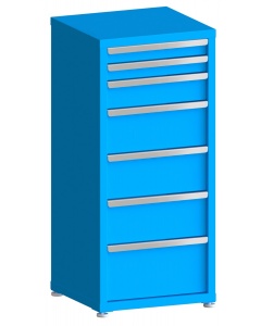 100# Capacity Drawer Cabinet, 3",3",5",8",8",8",10" drawers, 49" H x 22" W x 21" D