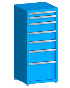 100# Capacity Drawer Cabinet, 3",4",6",6",6",8",12" drawers, 49" H x 22" W x 21" D