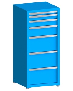 100# Capacity Drawer Cabinet, 2",3",4",6",10",10",10" drawers, 49" H x 22" W x 21" D