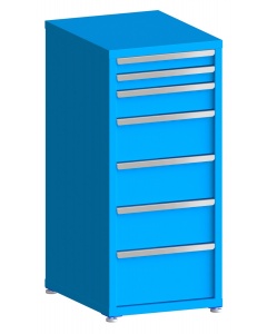 100# Capacity Drawer Cabinet, 3",3",5",8",8",8",10" drawers, 49" H x 22" W x 28" D
