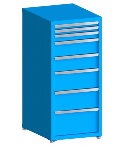 100# Capacity Drawer Cabinet, 2",2",3",6",6",8",8",10" drawers, 49" H x 22" W x 28" D